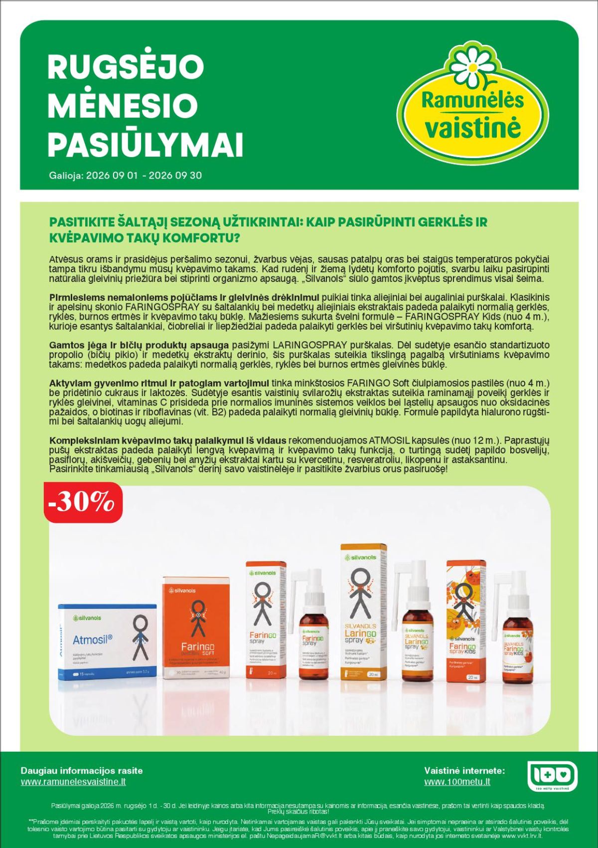 RAMUNĖLĖS VAISTINĖ (2026 09 01 - 2026 09 30) | 1