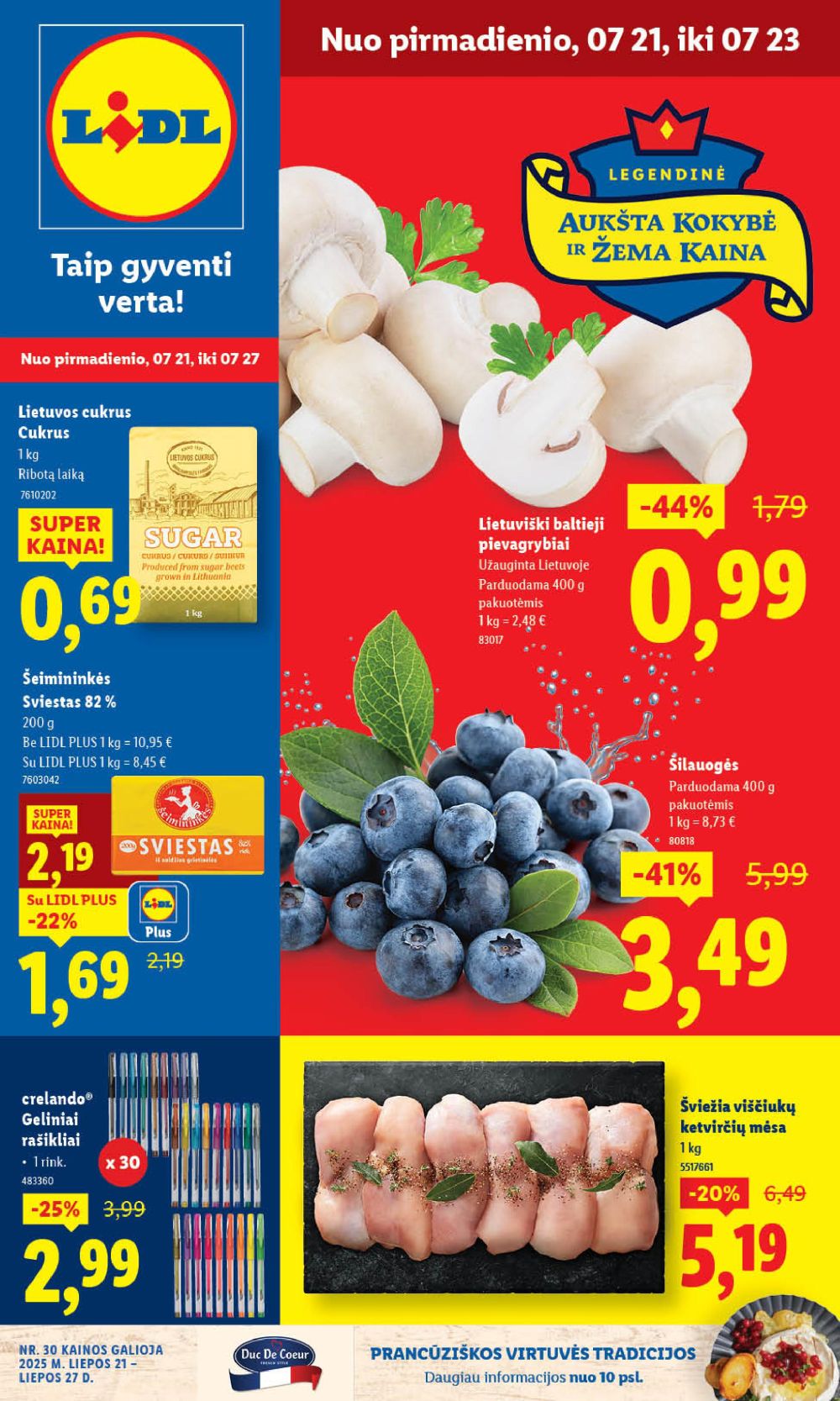 LIDL - Maisto prekių pasiūlymai (2025 07 21 - 2025 07 27) | 1