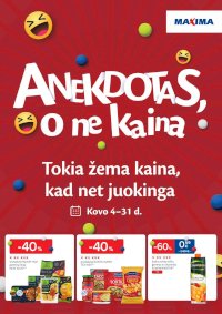 MAXIMA - Anekdotas, o ne kaina (2025 03 04 - 2025 03 31)