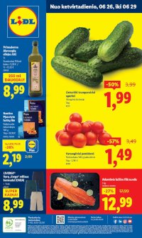 LIDL - Maisto prekių pasiūlymai (2025 06 26 - 2025 06 29)