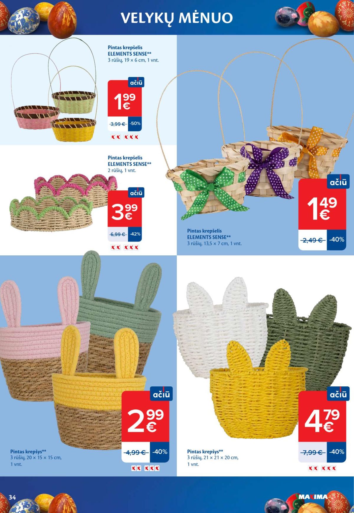 MAXIMA - Velykų mėnuo (2026 03 10 - 2026 04 06) | 34