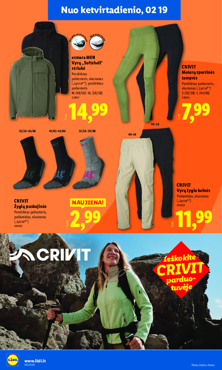 CRIVIT: Sportas ir laisvalaikis (2026-02-16 - 2026-02-22) | 4