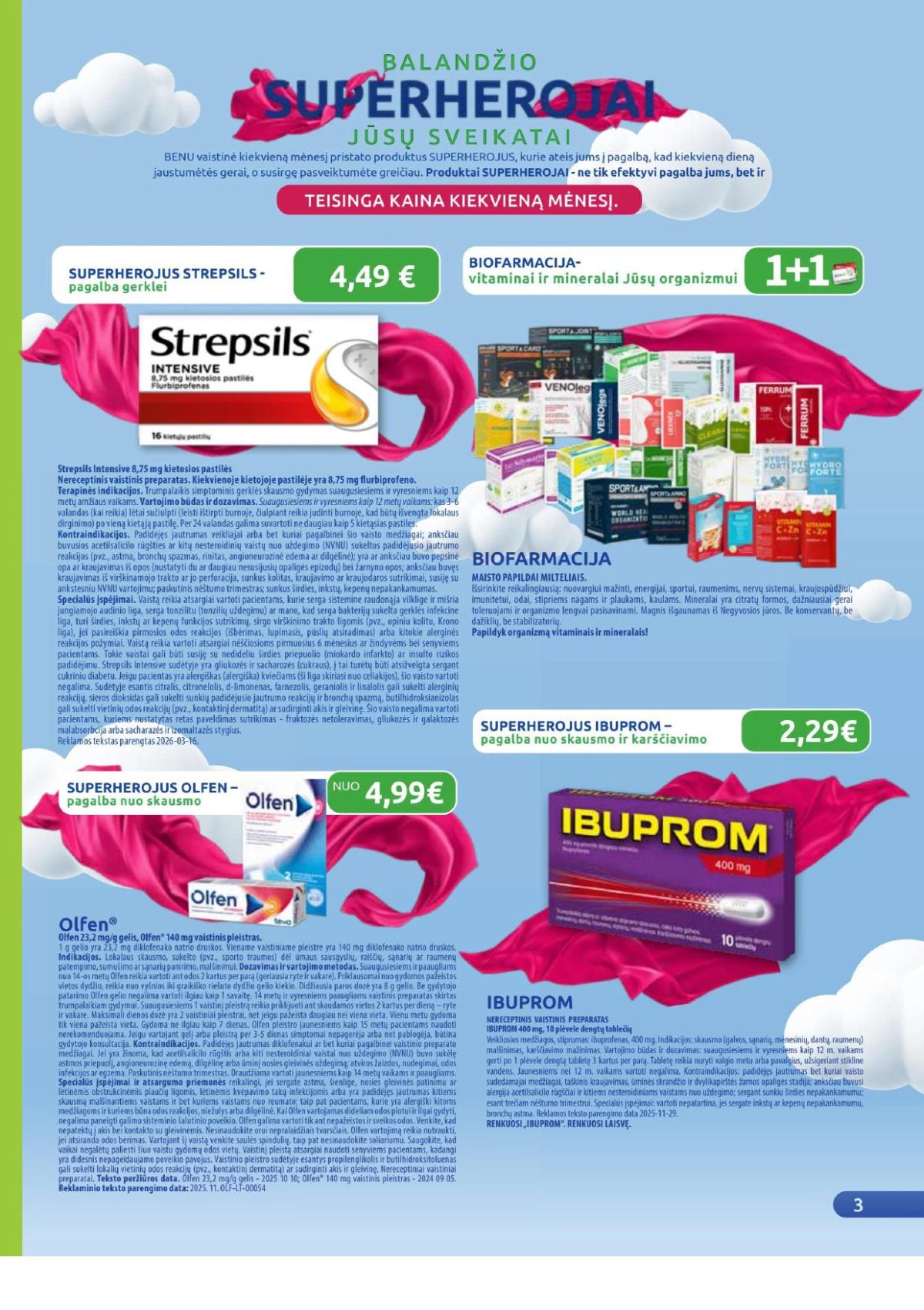 BENU VAISTINĖ (2026 04 01 - 2026 04 30) | 2