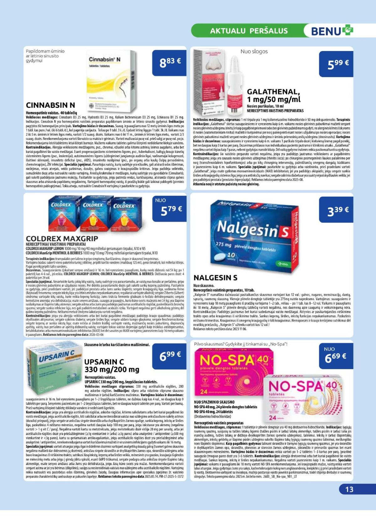 BENU VAISTINĖ (2026 04 01 - 2026 04 30) | 7