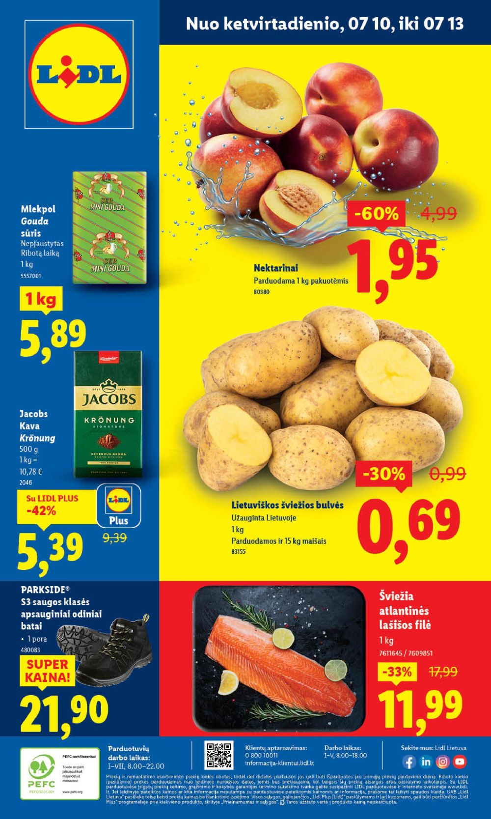 LIDL - Maisto prekių pasiūlymai (2025 07 10 - 2025 07 13) | 1