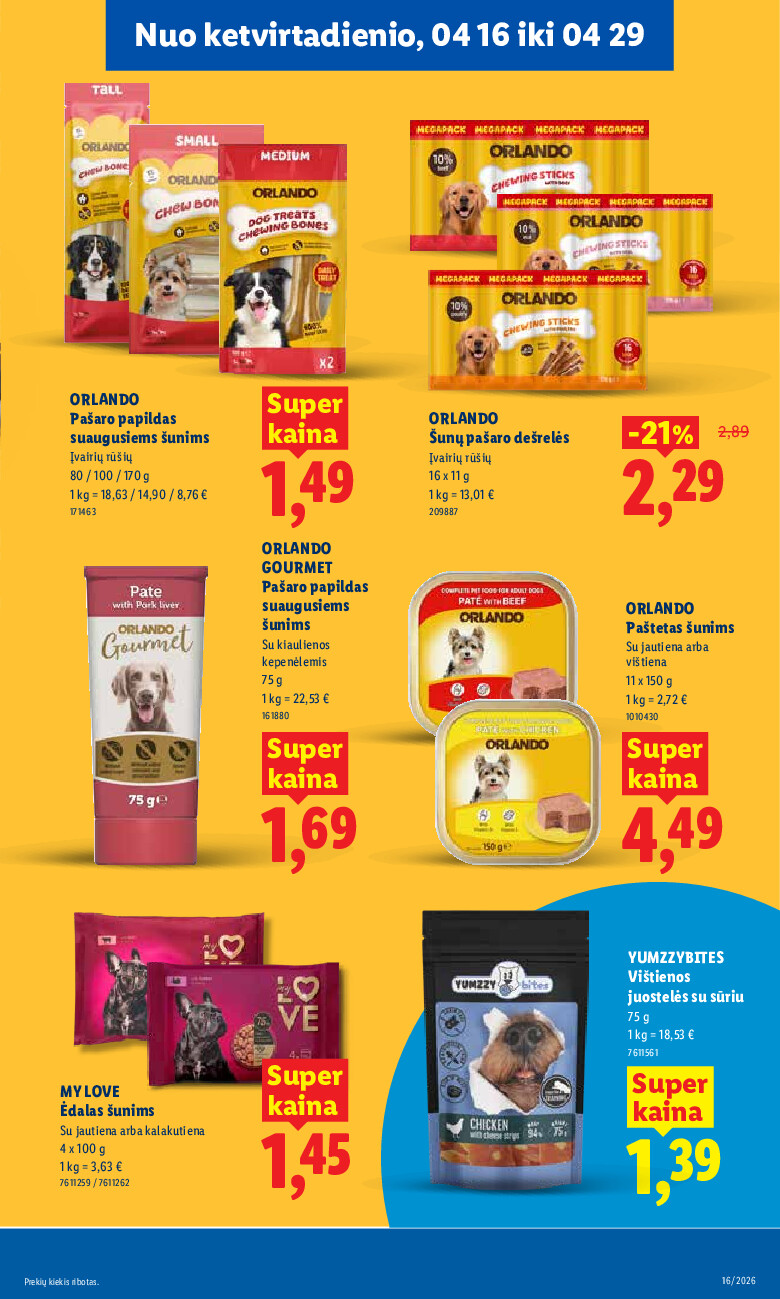 MAISTO PREKIŲ PASIŪLYMAI (2026-04-13 - 2026-04-19) | 25