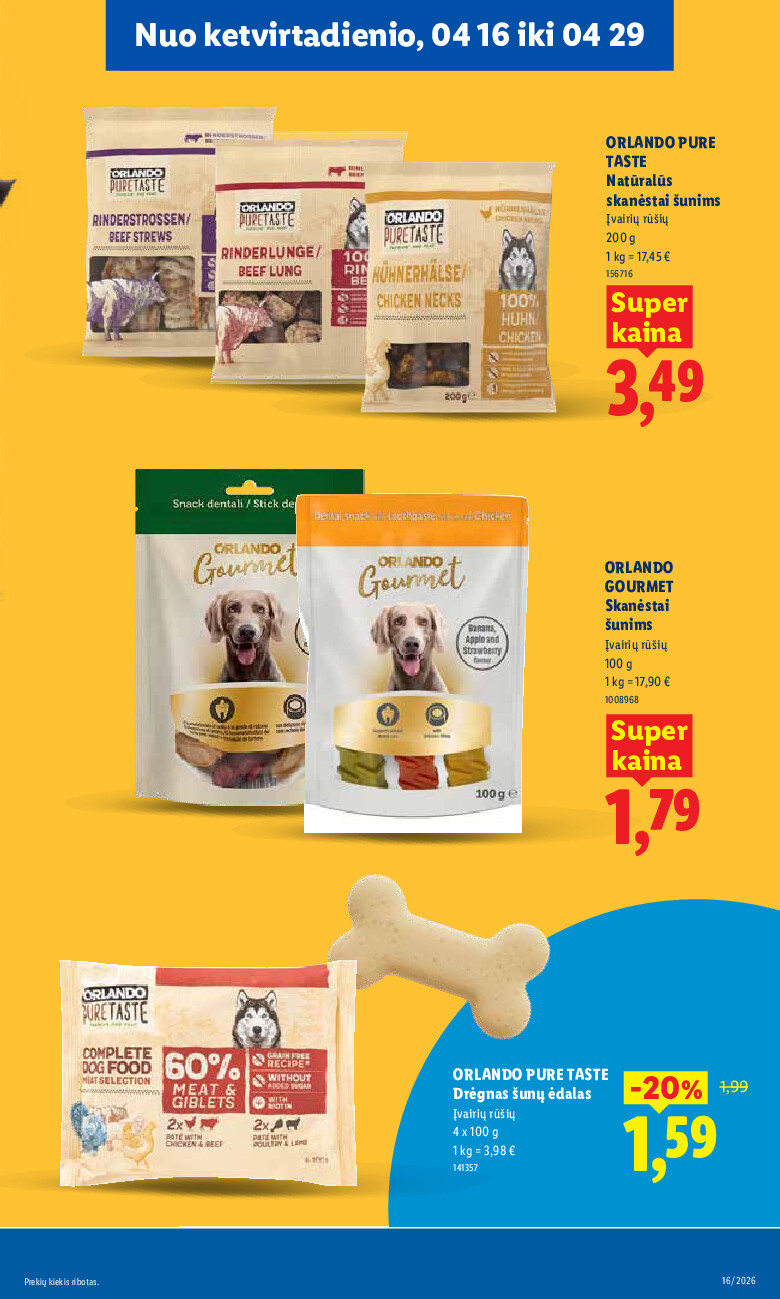 MAISTO PREKIŲ PASIŪLYMAI (2026-04-13 - 2026-04-19) | 27