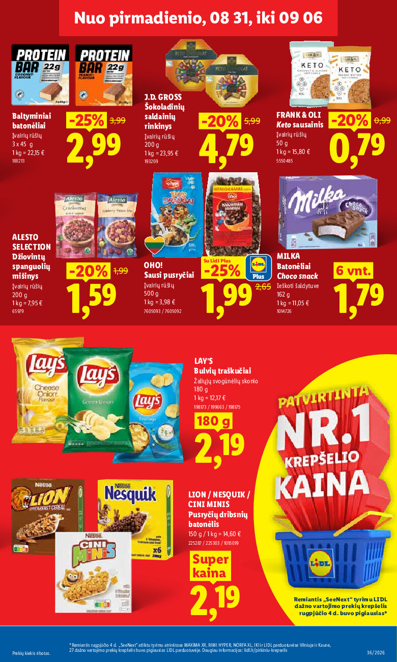 MAISTO PREKIŲ PASIŪLYMAI (2026-08-31 - 2026-09-06) | 13