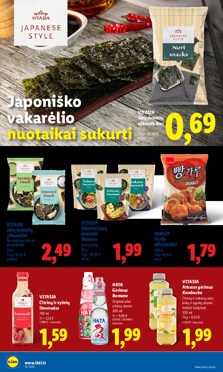 MAISTO PREKIŲ PASIŪLYMAI (2026-08-31 - 2026-09-06) | 22