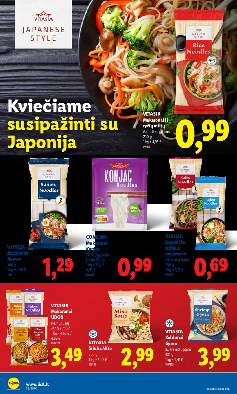 MAISTO PREKIŲ PASIŪLYMAI (2026-08-31 - 2026-09-06) | 24