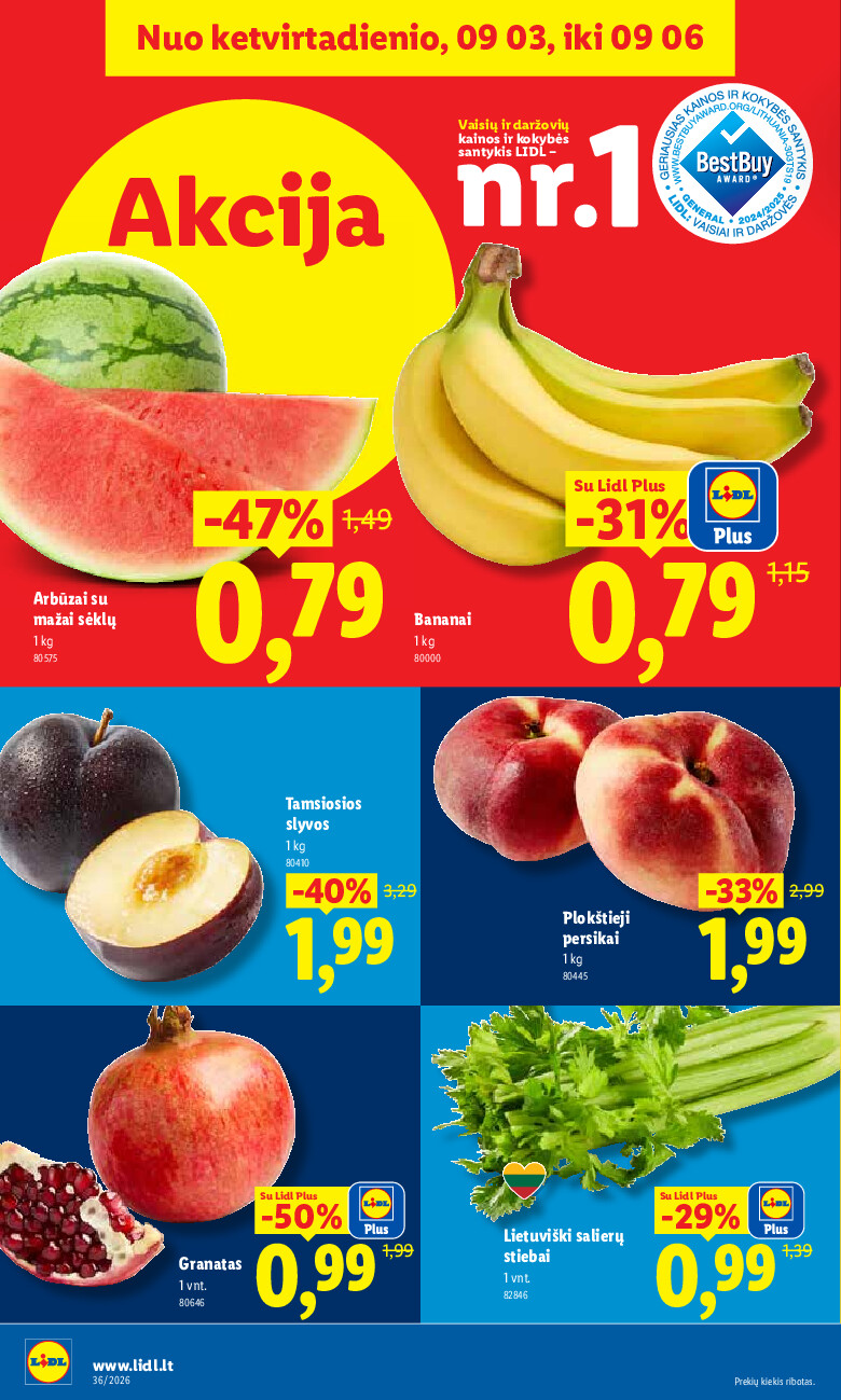 MAISTO PREKIŲ PASIŪLYMAI (2026-08-31 - 2026-09-06) | 40