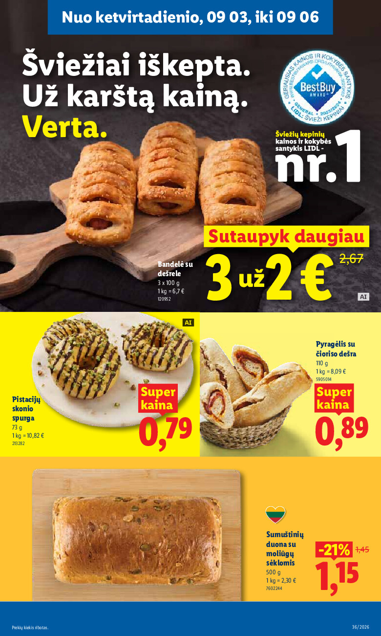 MAISTO PREKIŲ PASIŪLYMAI (2026-08-31 - 2026-09-06) | 41
