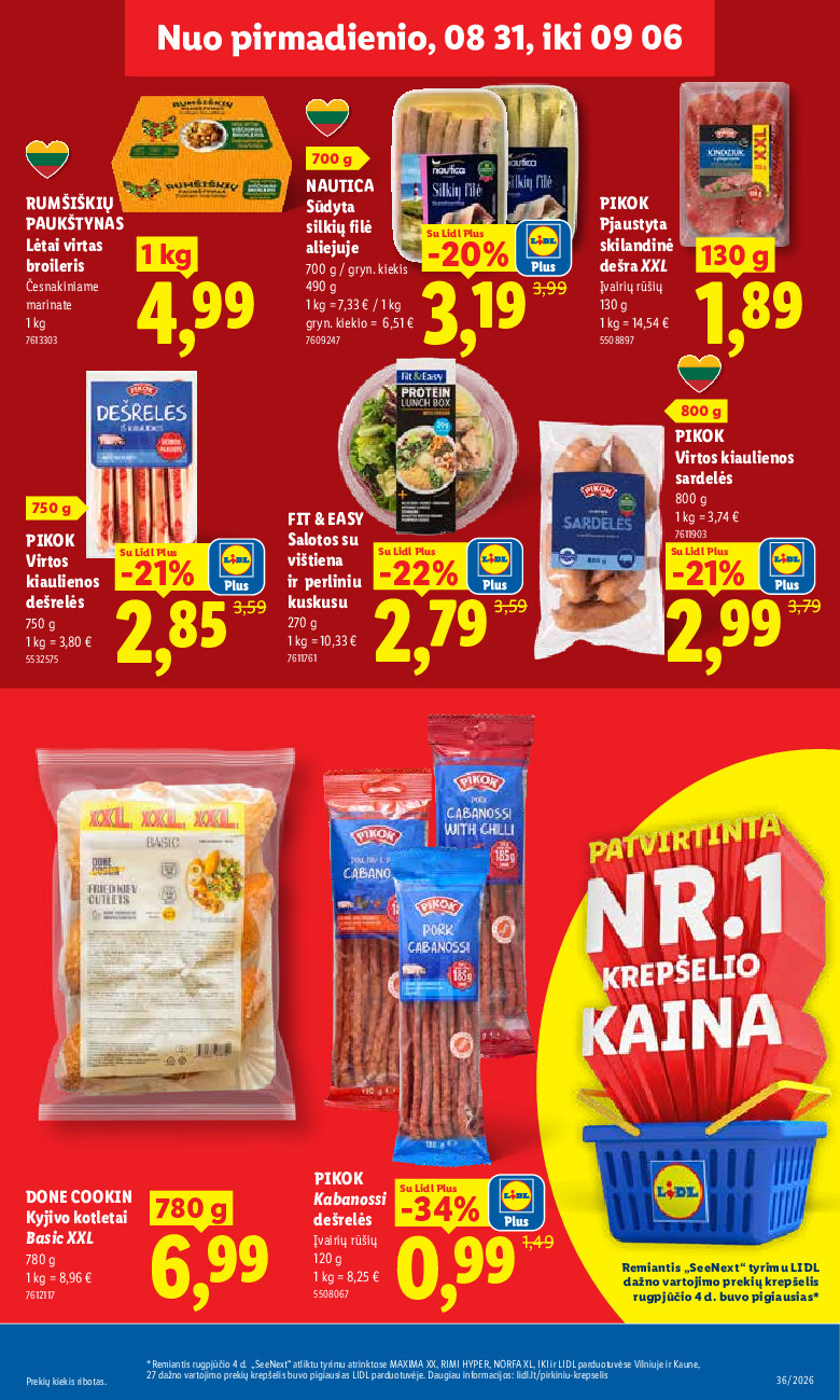 MAISTO PREKIŲ PASIŪLYMAI (2026-08-31 - 2026-09-06) | 9