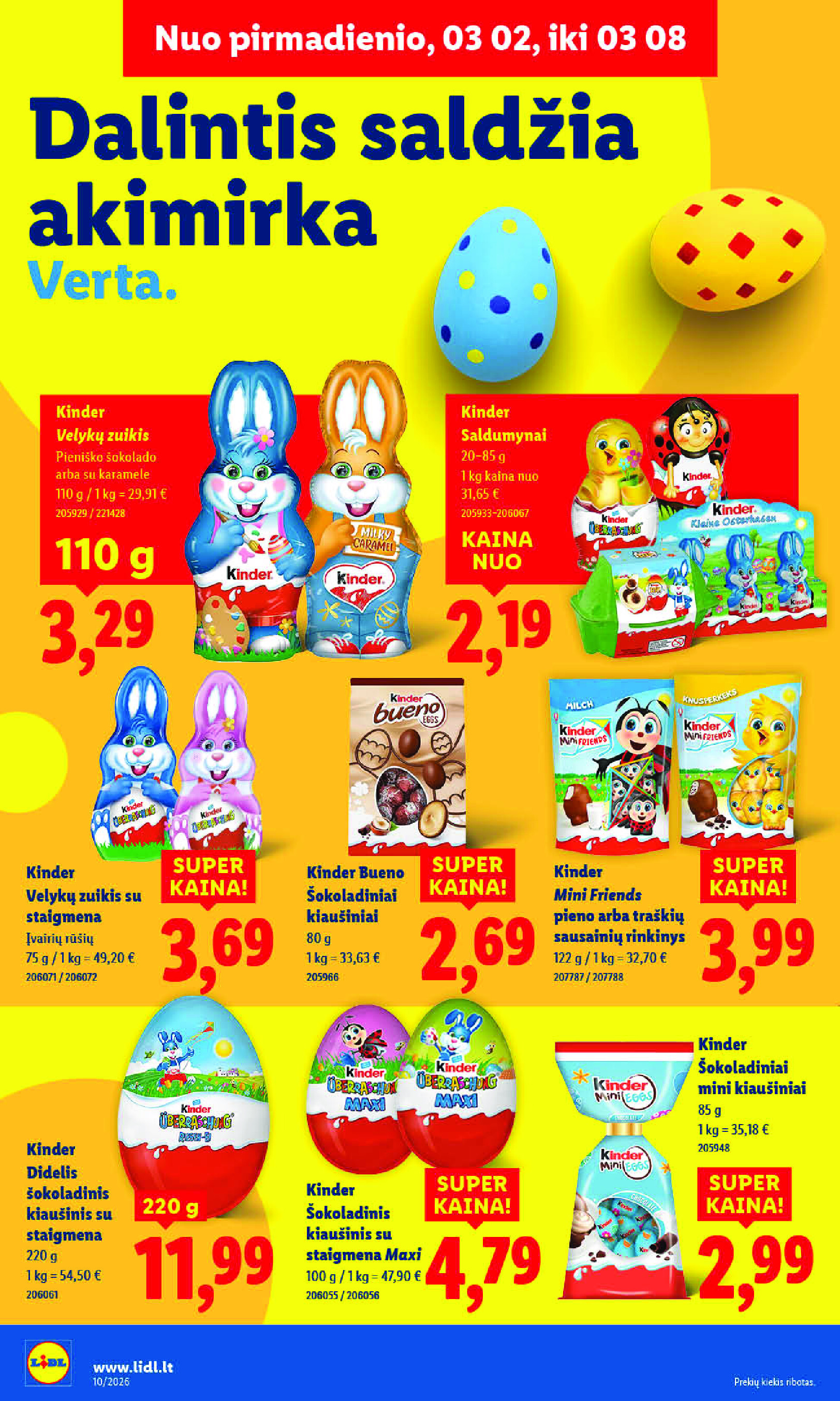 MAISTO PREKIŲ PASIŪLYMAI (2026-03-02 - 2026-03-08) | 28