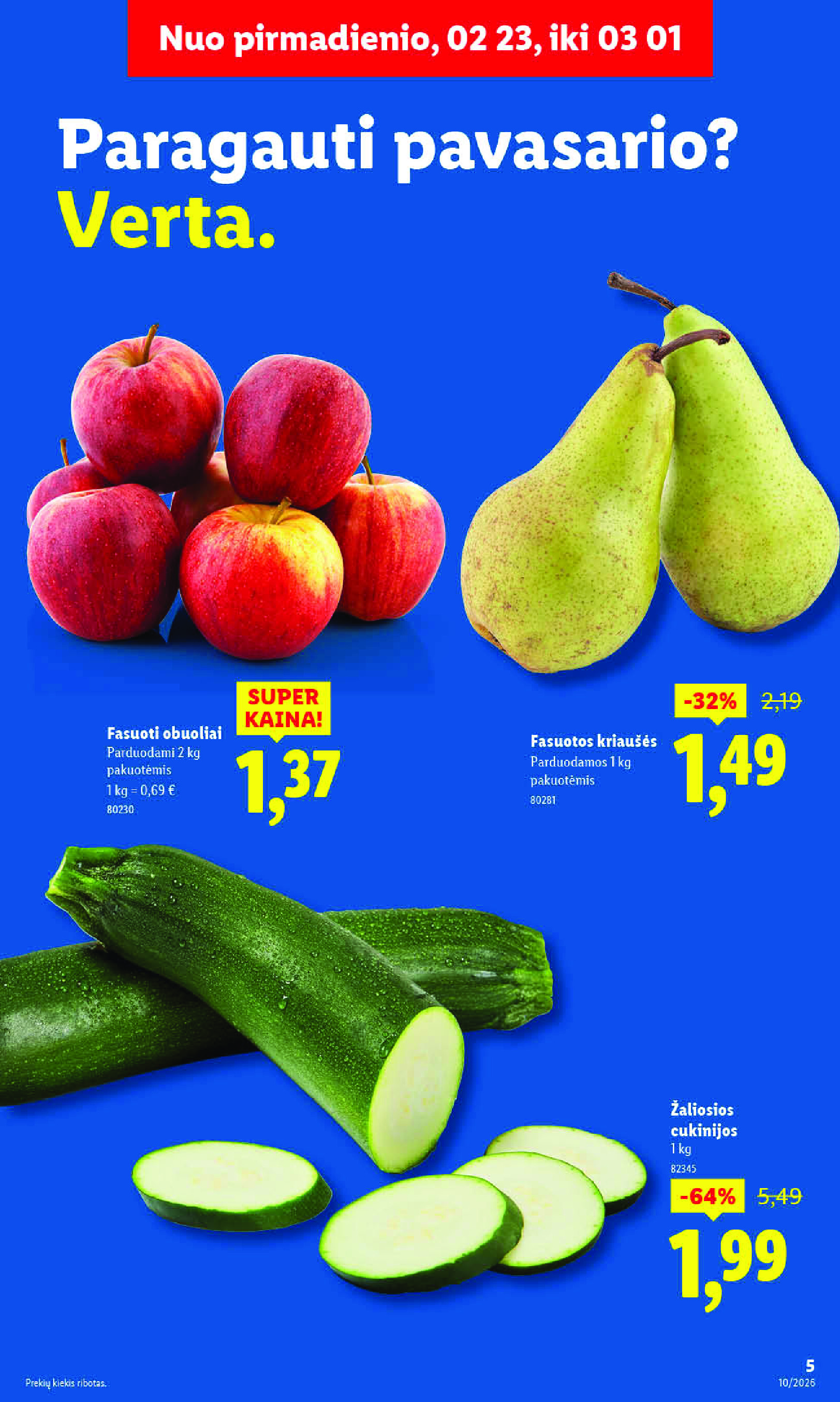 MAISTO PREKIŲ PASIŪLYMAI (2026-03-02 - 2026-03-08) | 9