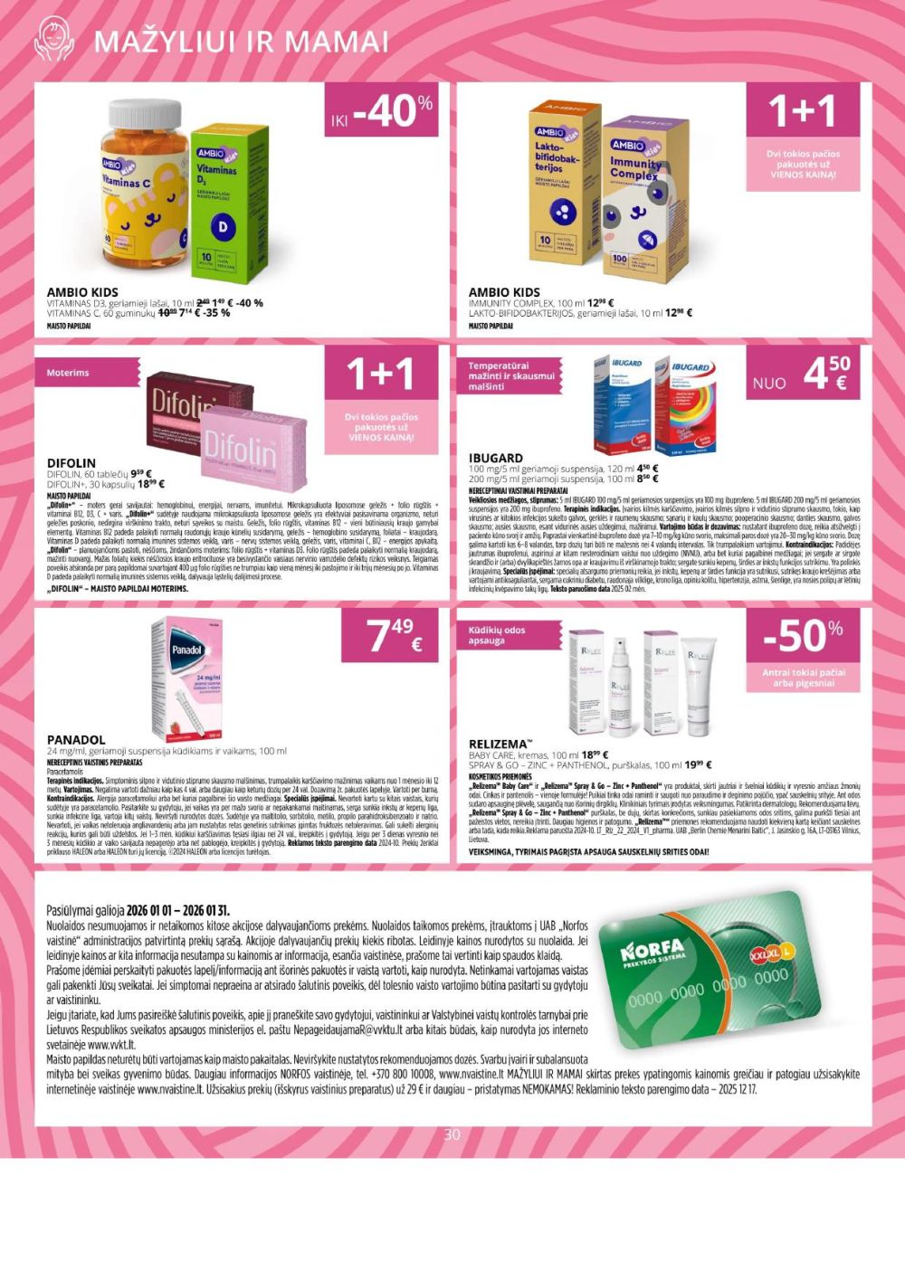 NVAISTINĖ (2026 01 01 - 2026 01 31) | 30