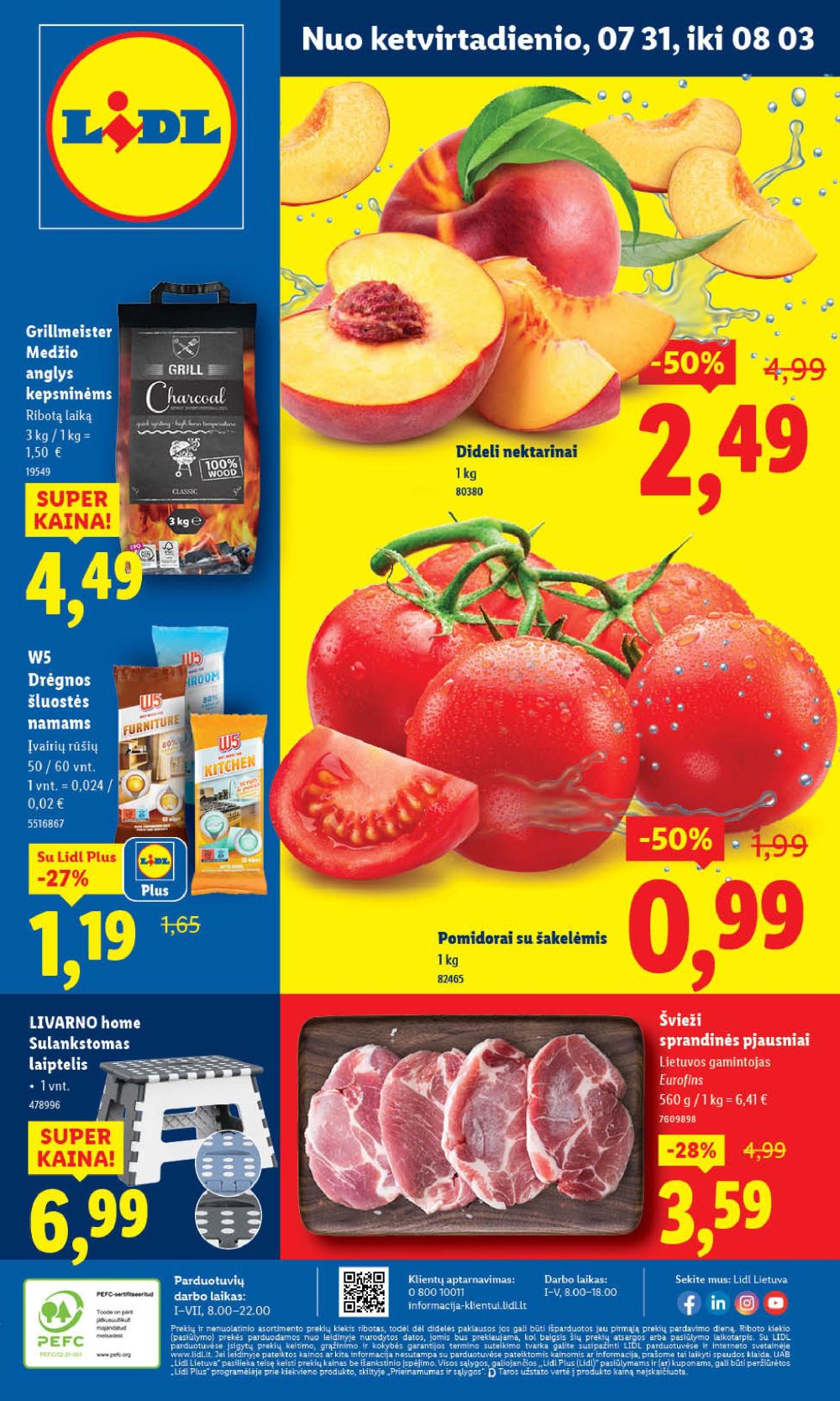 LIDL - Maisto prekių pasiūlymai (2025 07 31 - 2025 08 03) | 1