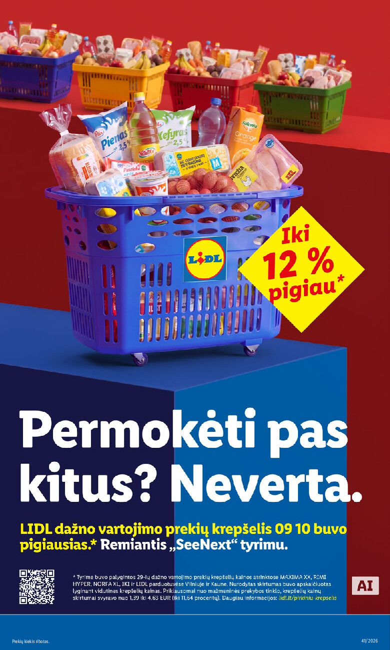 MAISTO PREKIŲ PASIŪLYMAI (2026-10-05 - 2026-10-11) | 15