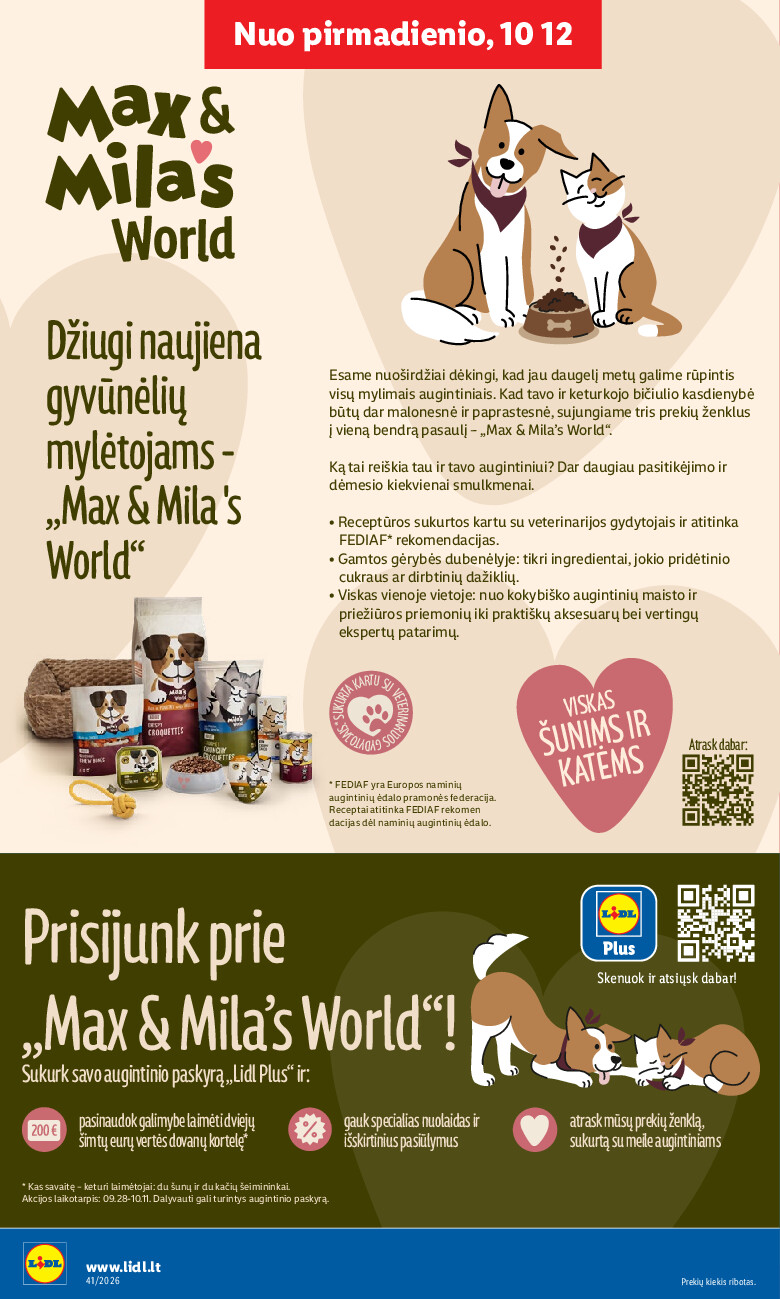 MAISTO PREKIŲ PASIŪLYMAI (2026-10-05 - 2026-10-11) | 18
