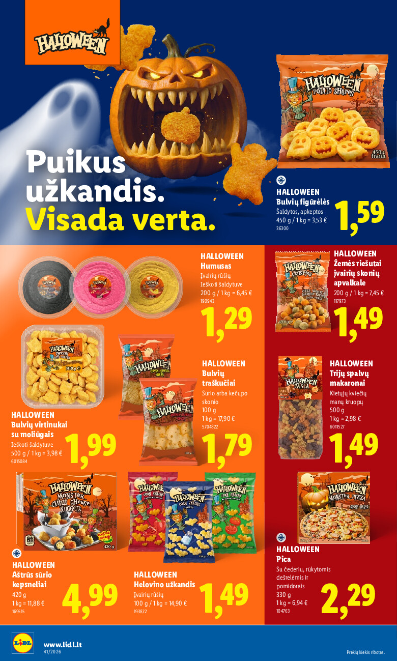 MAISTO PREKIŲ PASIŪLYMAI (2026-10-05 - 2026-10-11) | 22