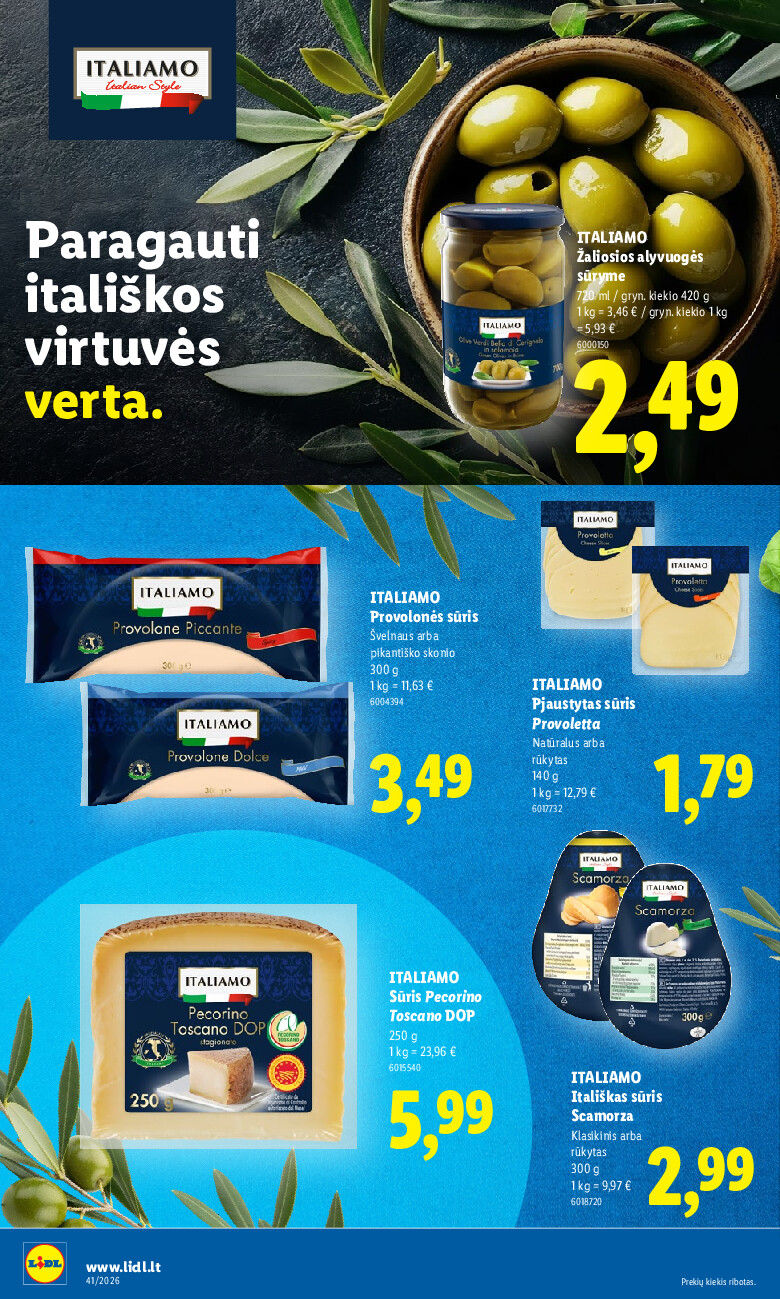 MAISTO PREKIŲ PASIŪLYMAI (2026-10-05 - 2026-10-11) | 36