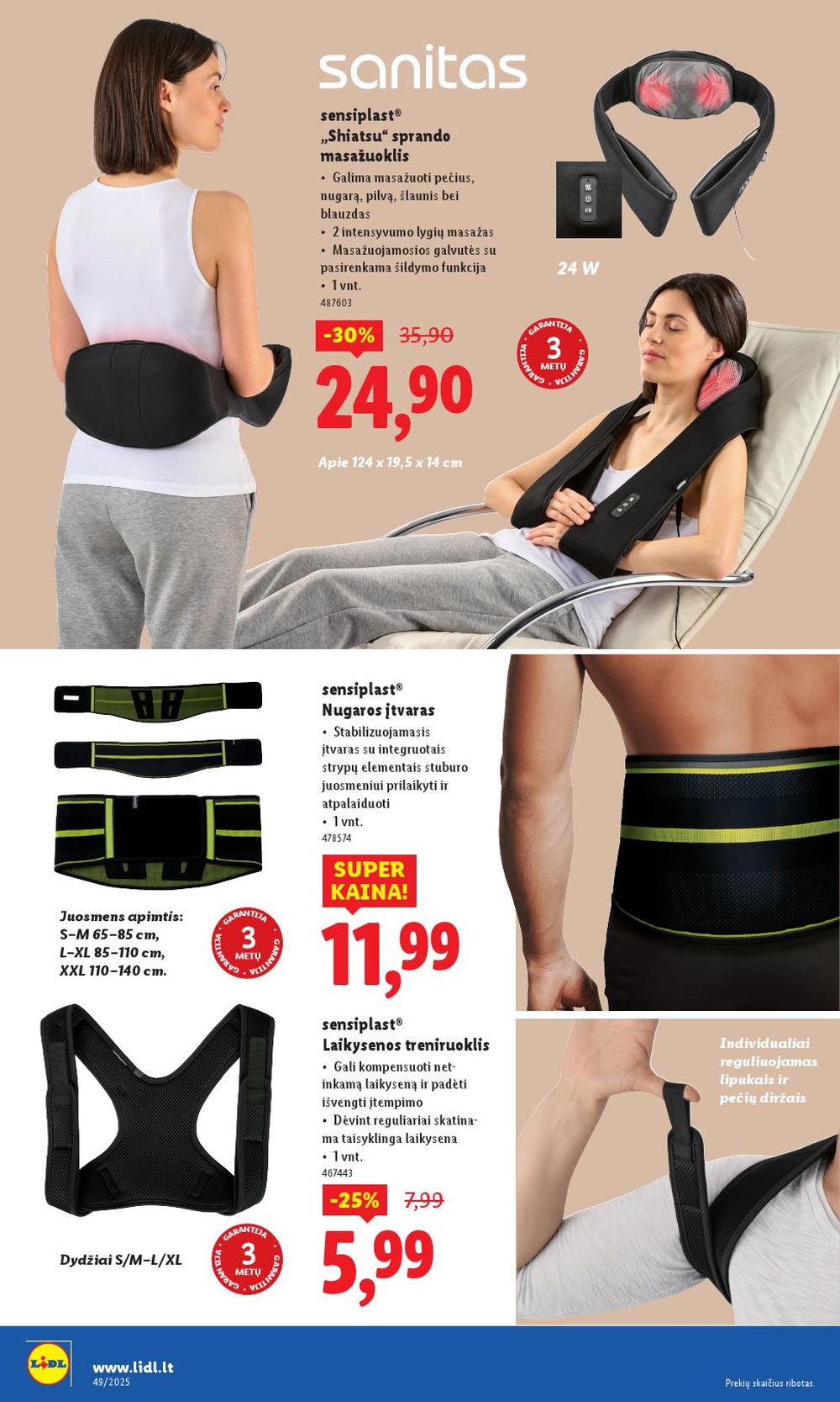 LIDL - Ne maisto prekių pasiūlymai (2025 12 01 - 2025 12 07) | 28