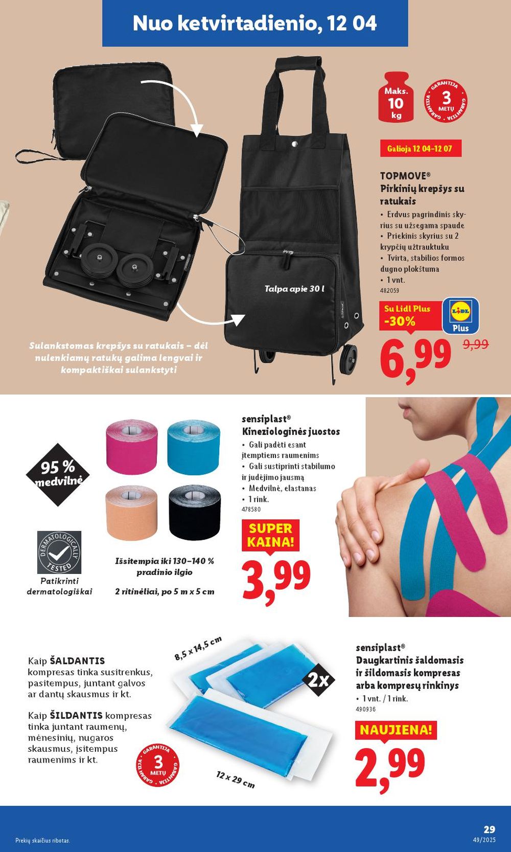 LIDL - Ne maisto prekių pasiūlymai (2025 12 01 - 2025 12 07) | 29