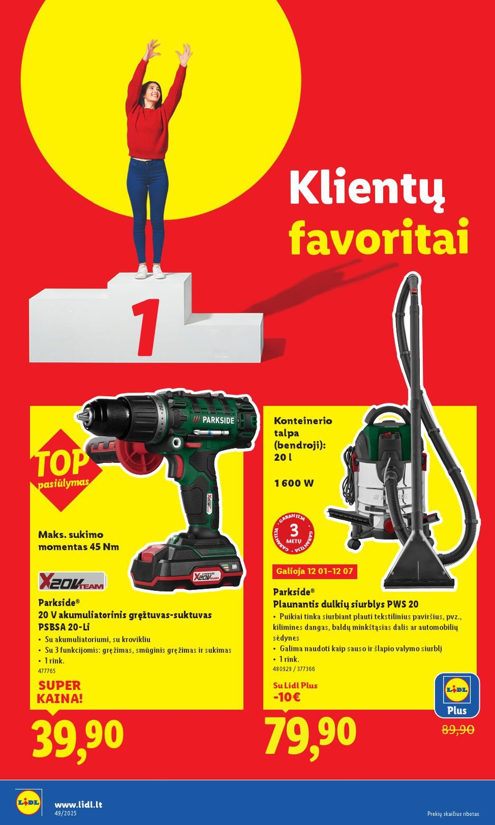 LIDL - Ne maisto prekių pasiūlymai (2025 12 01 - 2025 12 07) | 4