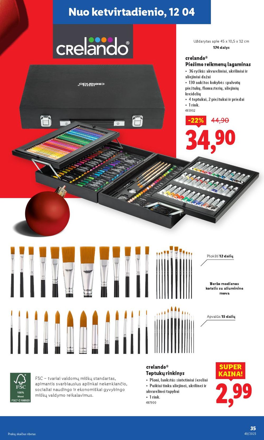 LIDL - Ne maisto prekių pasiūlymai (2025 12 01 - 2025 12 07) | 35