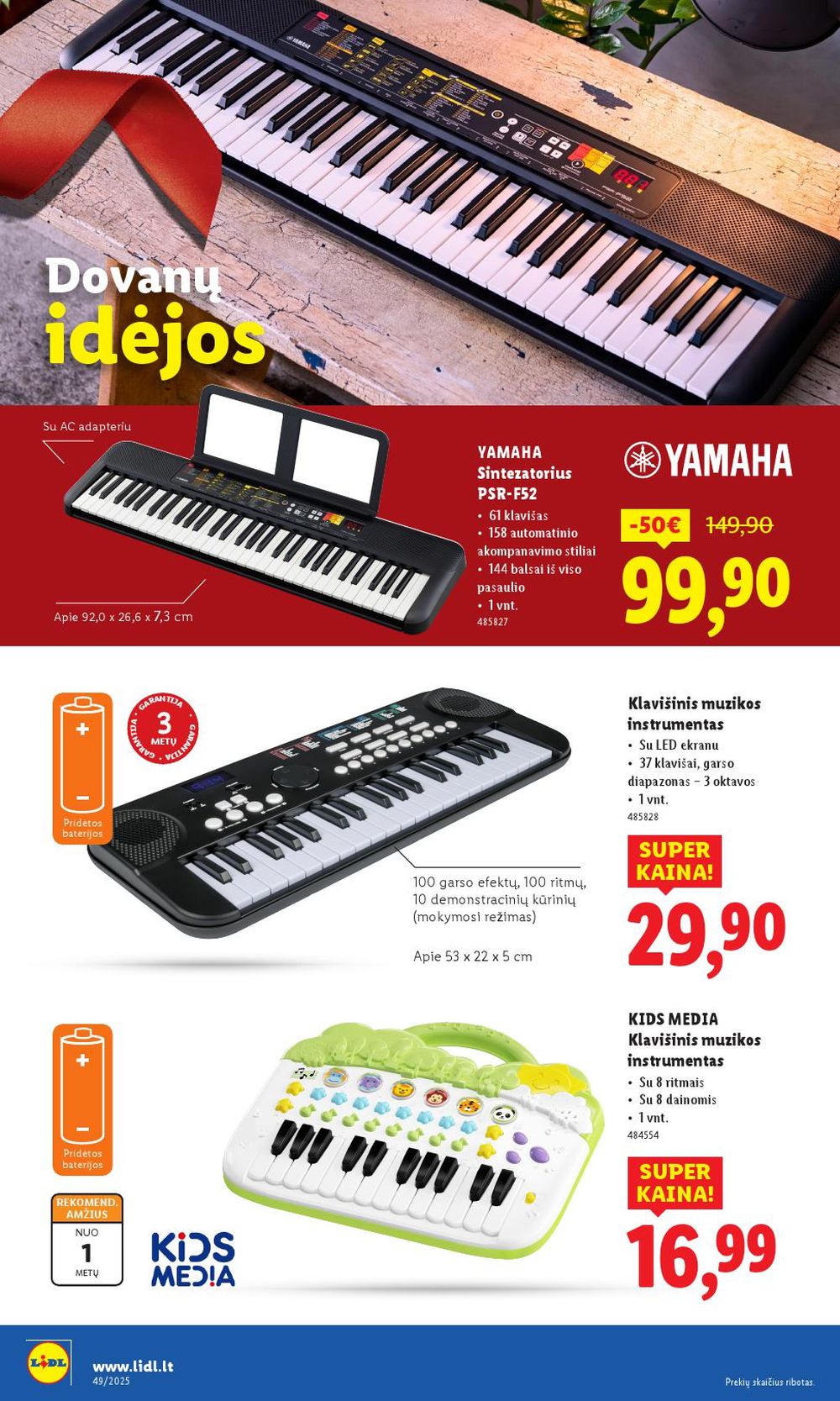 LIDL - Ne maisto prekių pasiūlymai (2025 12 01 - 2025 12 07) | 38