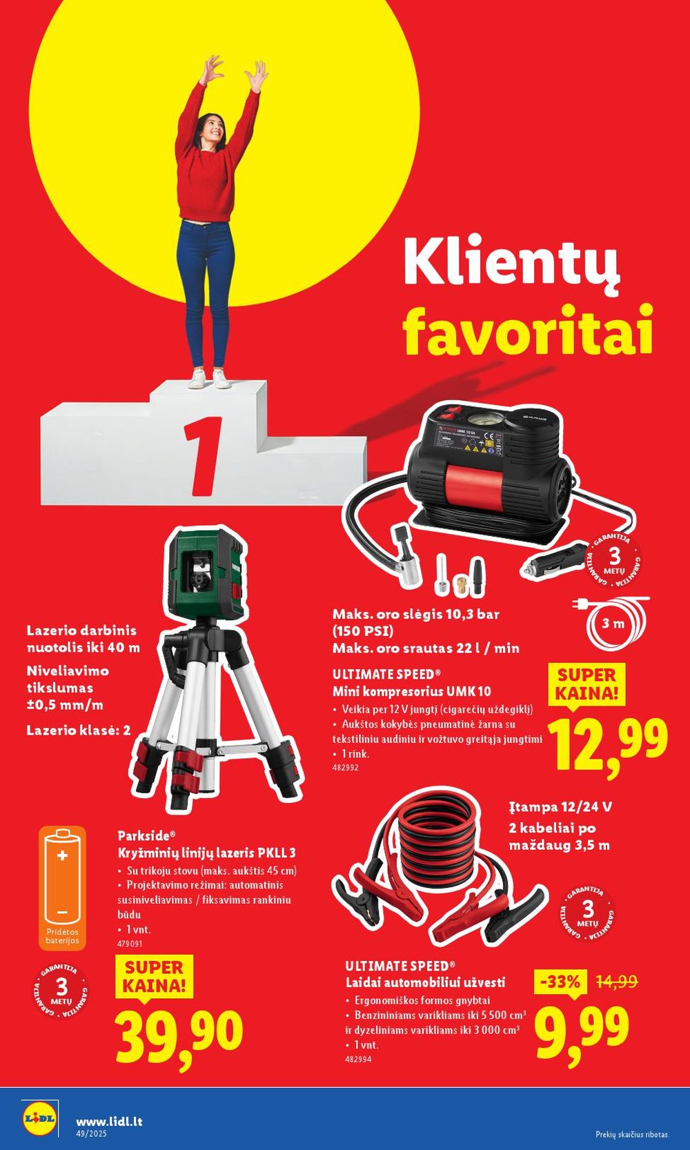 LIDL - Ne maisto prekių pasiūlymai (2025 12 01 - 2025 12 07) | 8