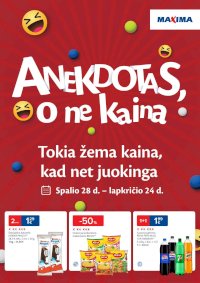 MAXIMA - Anekdotas, o ne kaina (2025 10 28 - 2025 11 24)