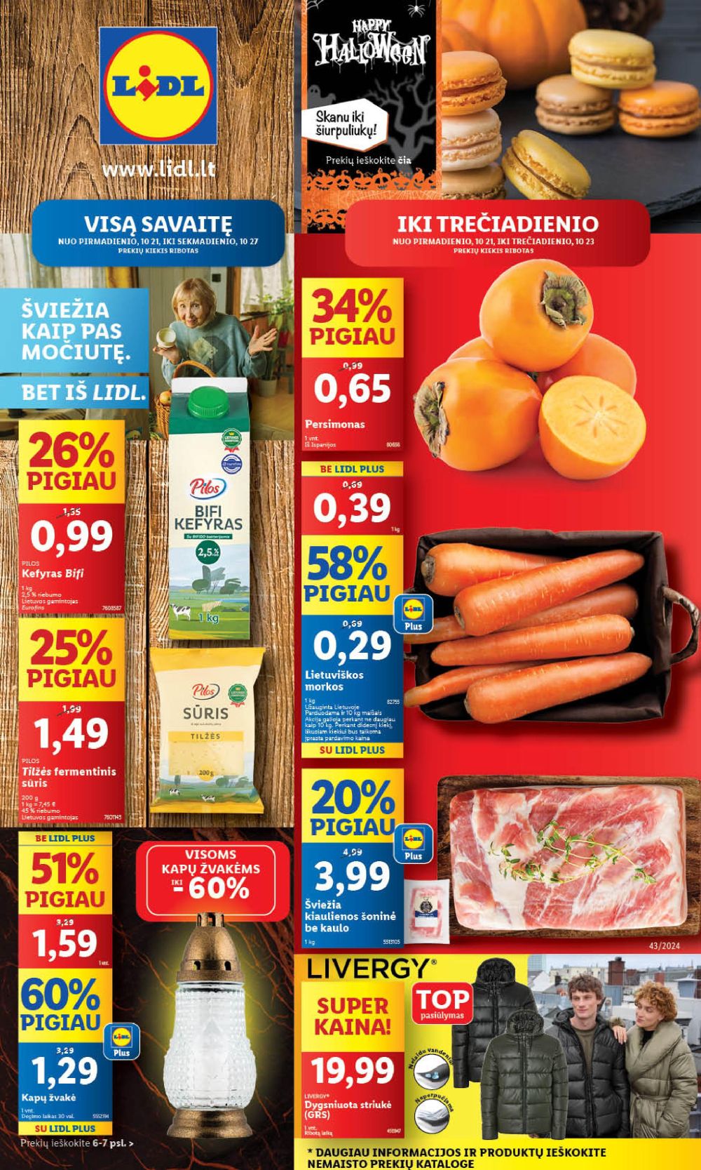 LIDL - Maisto prekių pasiūlymai (2024 10 21 - 2024 10 27) | 1