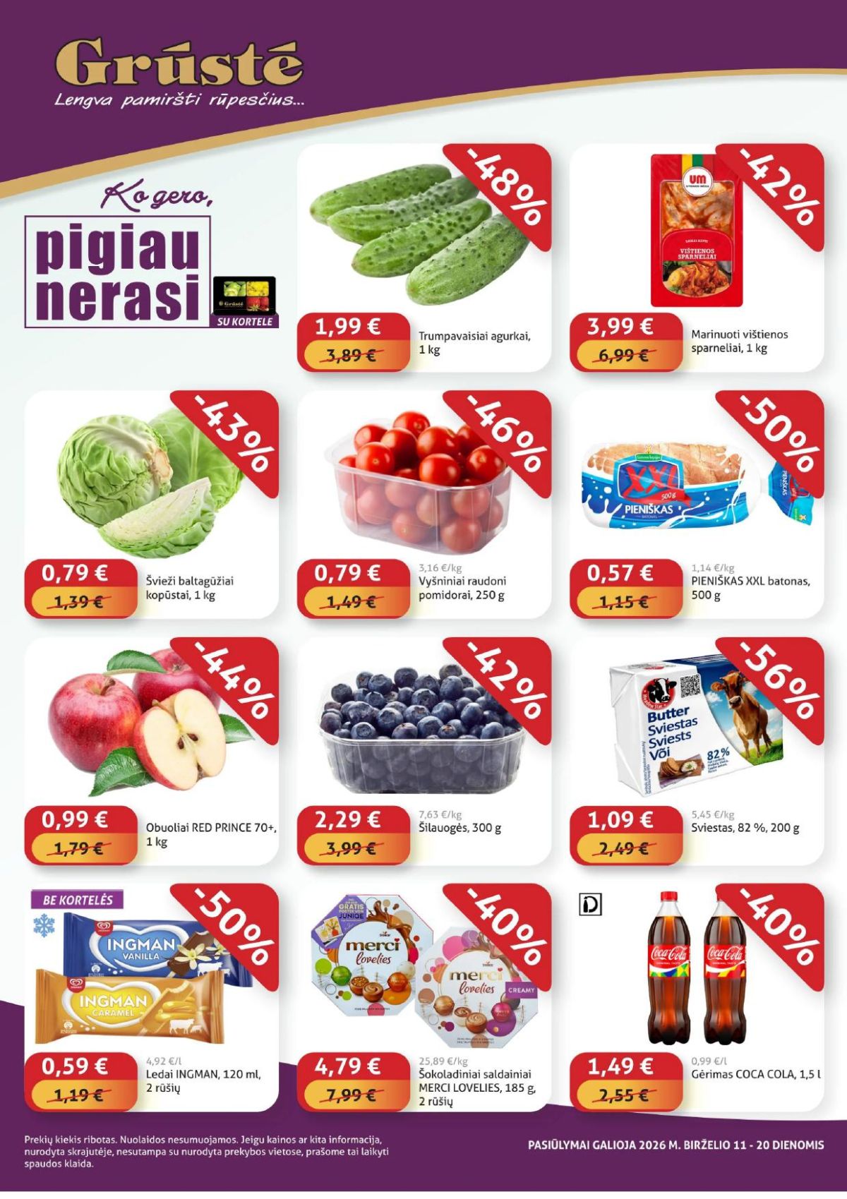 GRŪSTĖ - Ko gero pigiau nerasi (2026 06 11 - 2026 06 20) | 1
