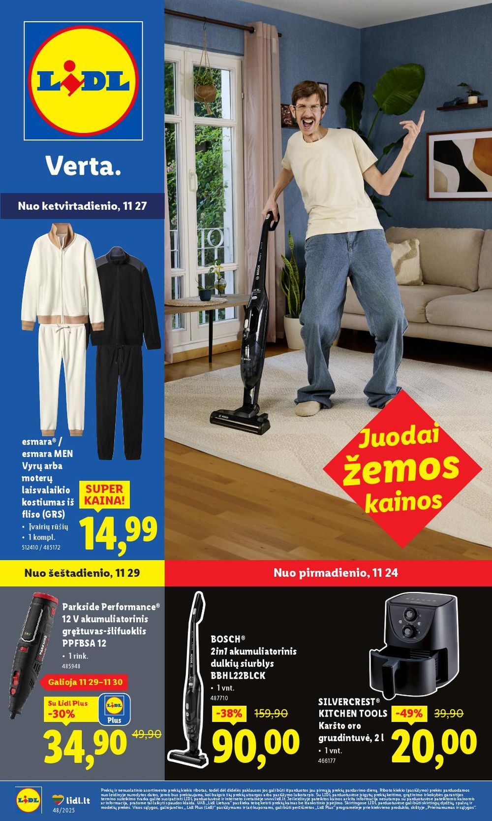 LIDL - Ne maisto prekių pasiūlymai (2025 11 24 - 2025 11 30) | 1