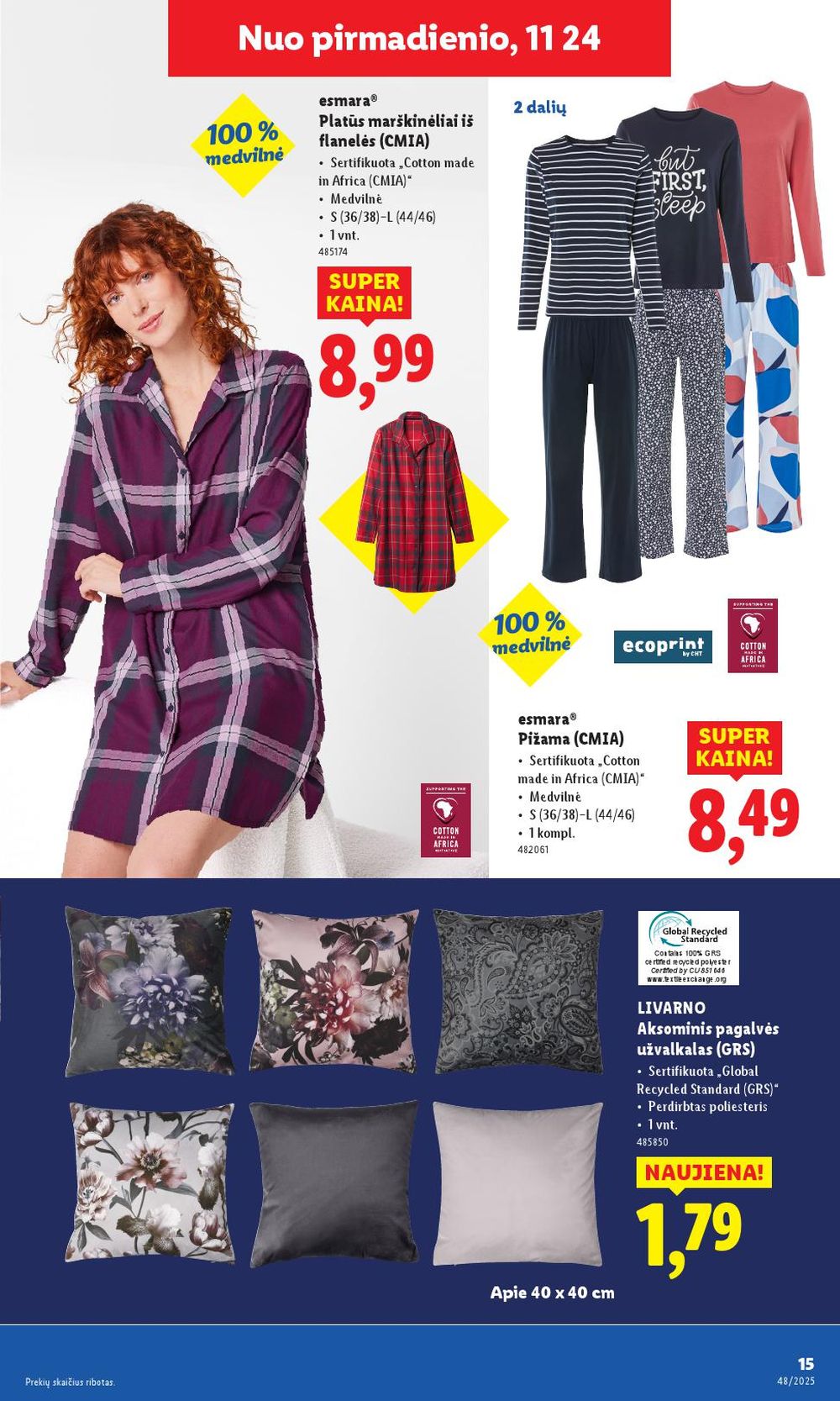 LIDL - Ne maisto prekių pasiūlymai (2025 11 24 - 2025 11 30) | 15