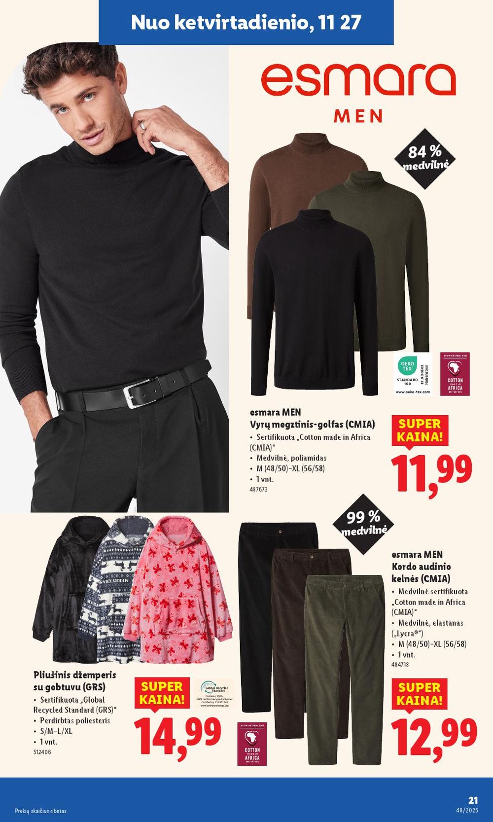 LIDL - Ne maisto prekių pasiūlymai (2025 11 24 - 2025 11 30) | 21