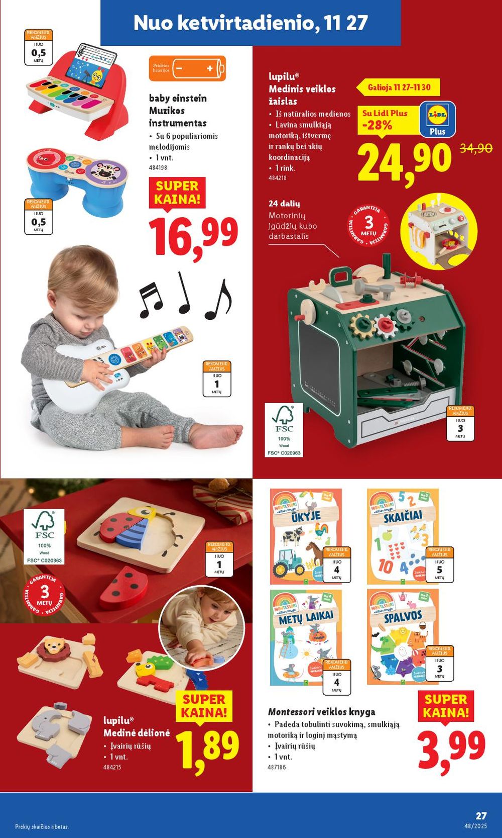 LIDL - Ne maisto prekių pasiūlymai (2025 11 24 - 2025 11 30) | 27