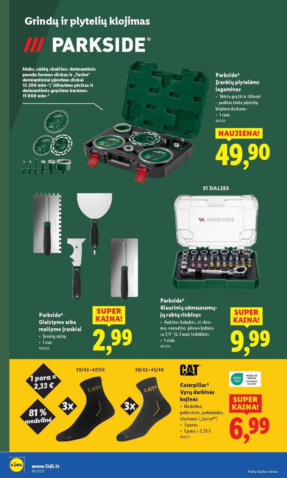 LIDL - Ne maisto prekių pasiūlymai (2025 11 24 - 2025 11 30) | 32