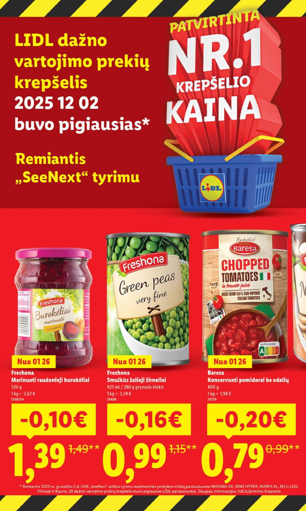 LIDL - Maisto prekių pasiūlymai (2026 01 26 - 2026 02 01) | 2