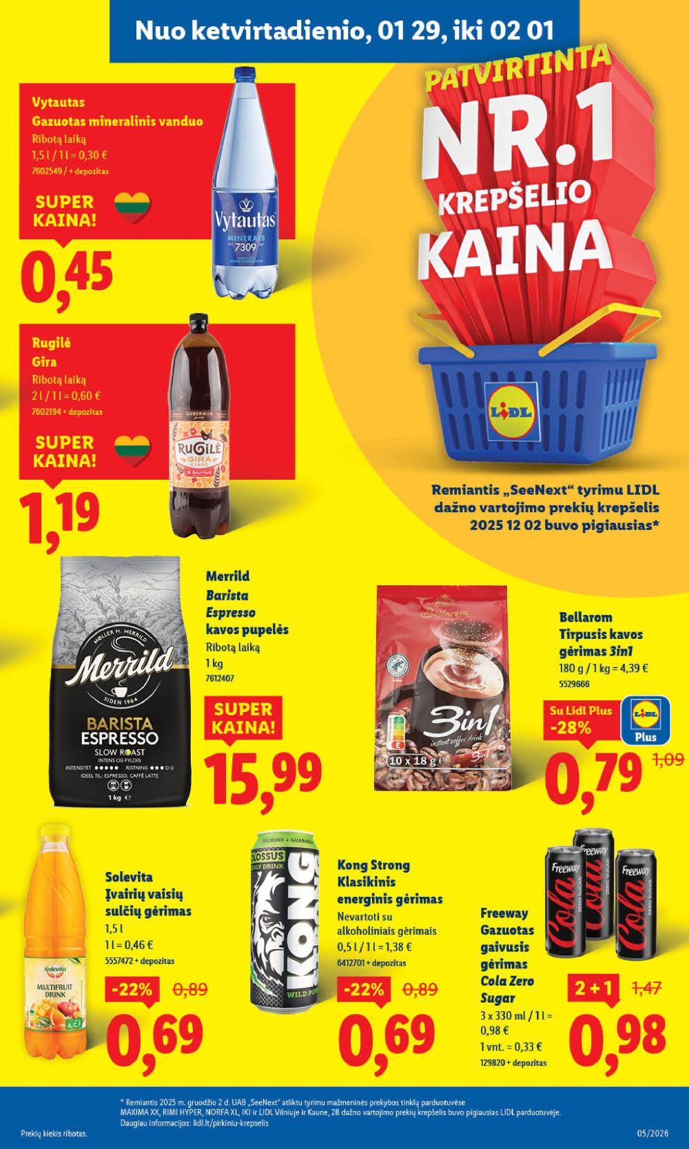 LIDL - Maisto prekių pasiūlymai (2026 01 26 - 2026 02 01) | 23