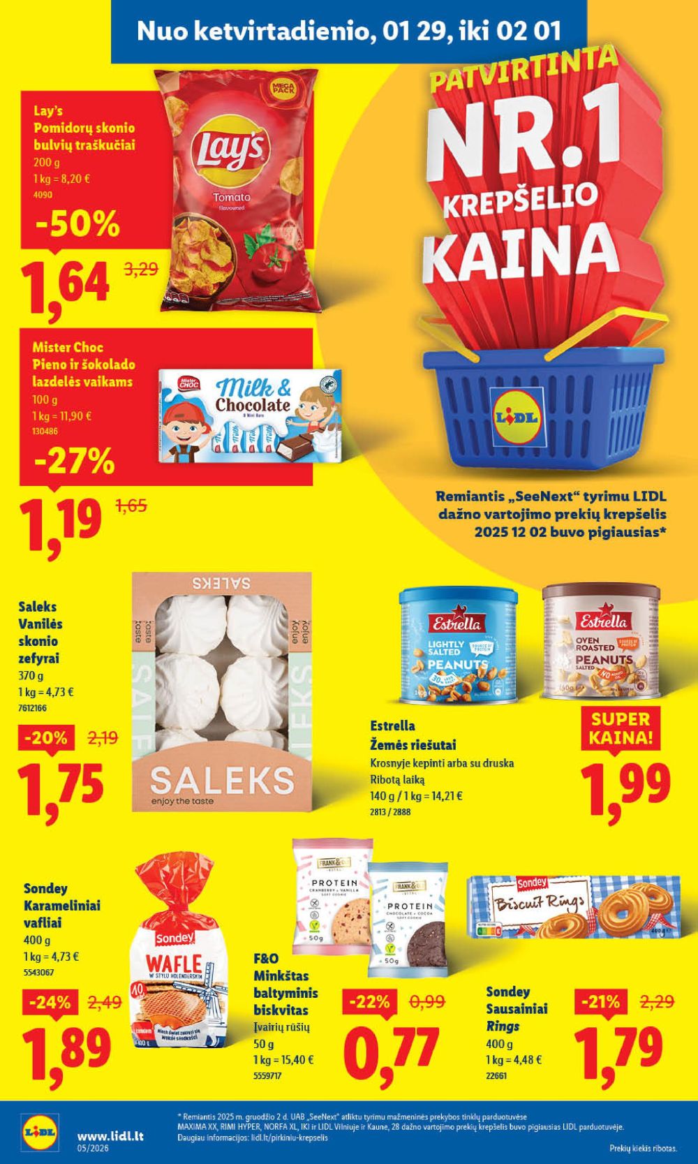 LIDL - Maisto prekių pasiūlymai (2026 01 26 - 2026 02 01) | 24
