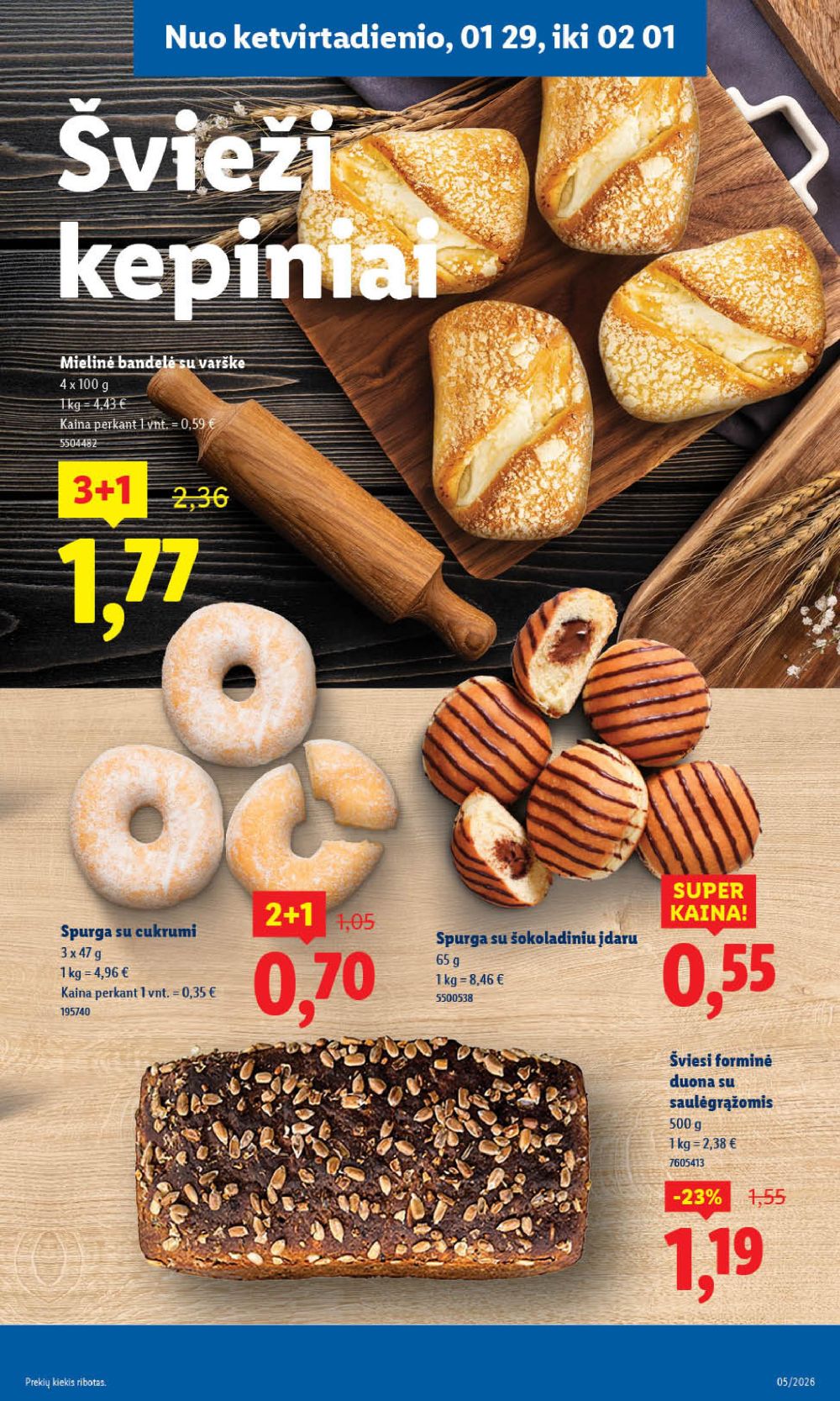 LIDL - Maisto prekių pasiūlymai (2026 01 26 - 2026 02 01) | 25
