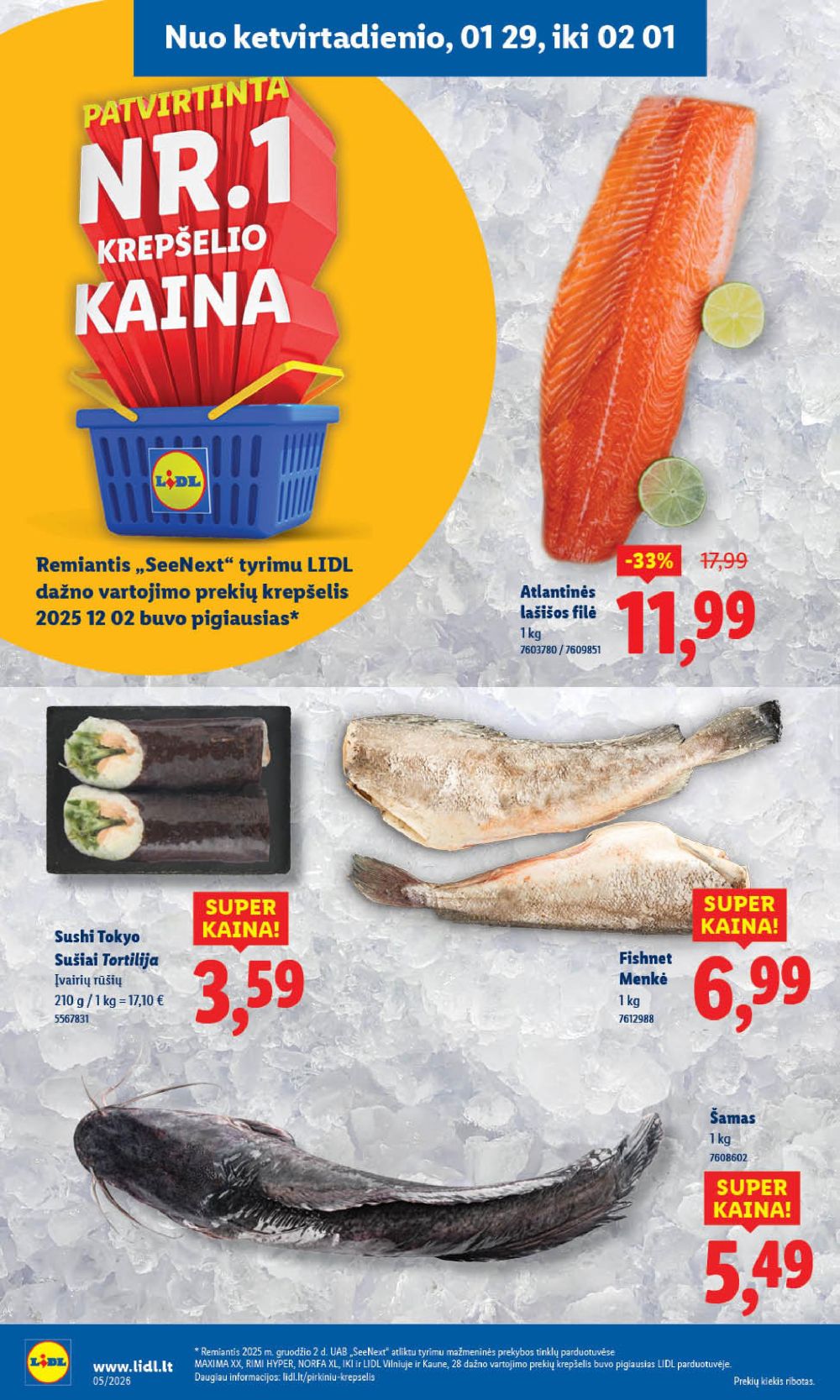 LIDL - Maisto prekių pasiūlymai (2026 01 26 - 2026 02 01) | 28