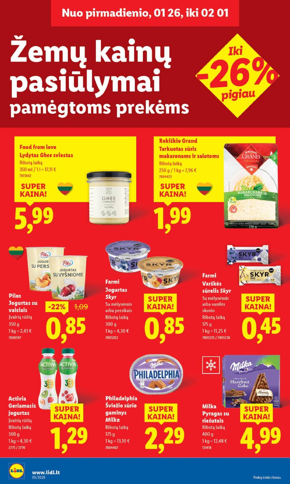 LIDL - Maisto prekių pasiūlymai (2026 01 26 - 2026 02 01) | 8