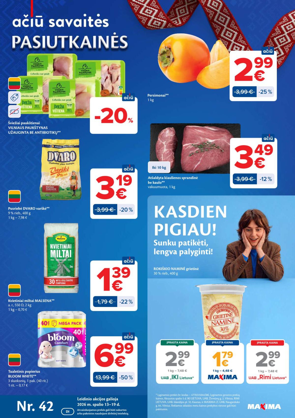 MAXIMA - Kaininis leidinys Nr.42 (2026 10 13 - 2026 10 19) | 1