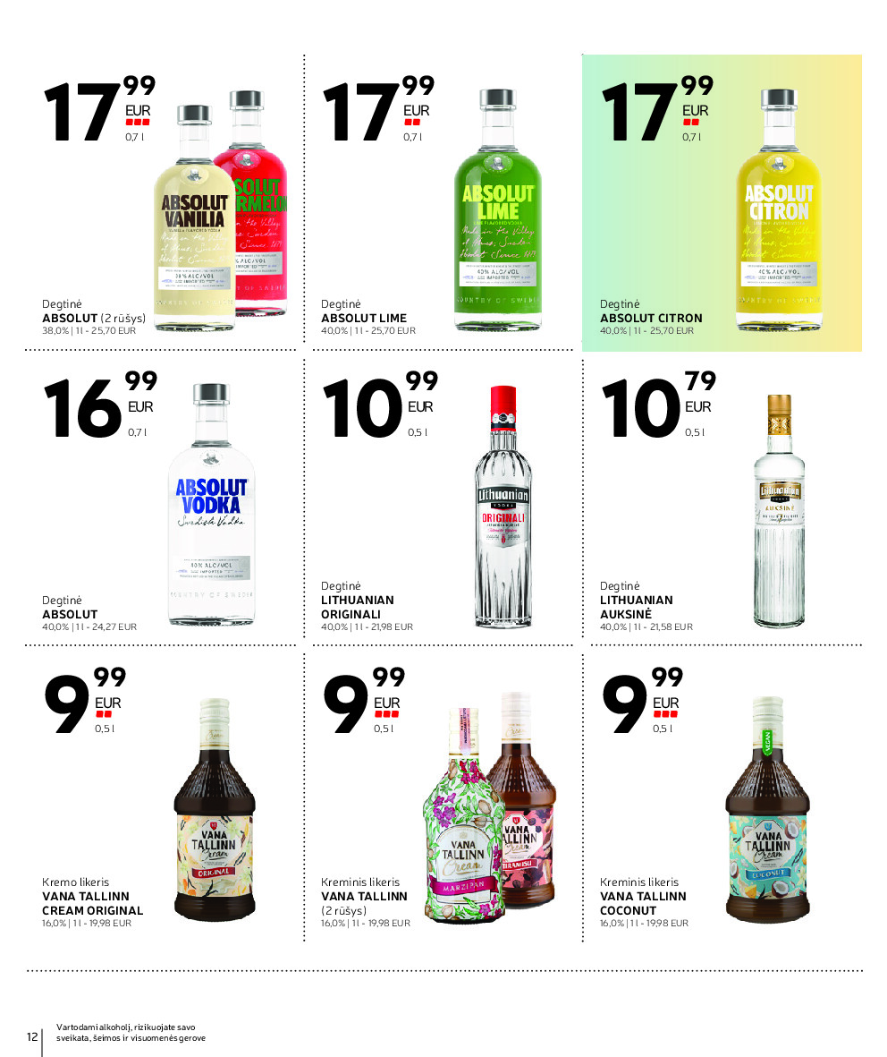 RIMI - Alkoholiniu gerimu asortimento katalogas nr 21 (2026-10-01 - 2026-11-01) | 12