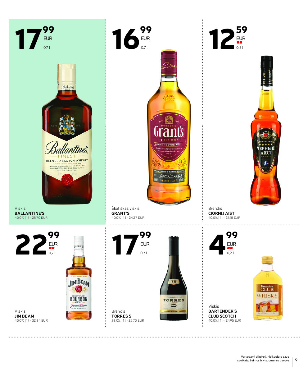RIMI - Alkoholiniu gerimu asortimento katalogas nr 21 (2026-10-01 - 2026-11-01) | 9