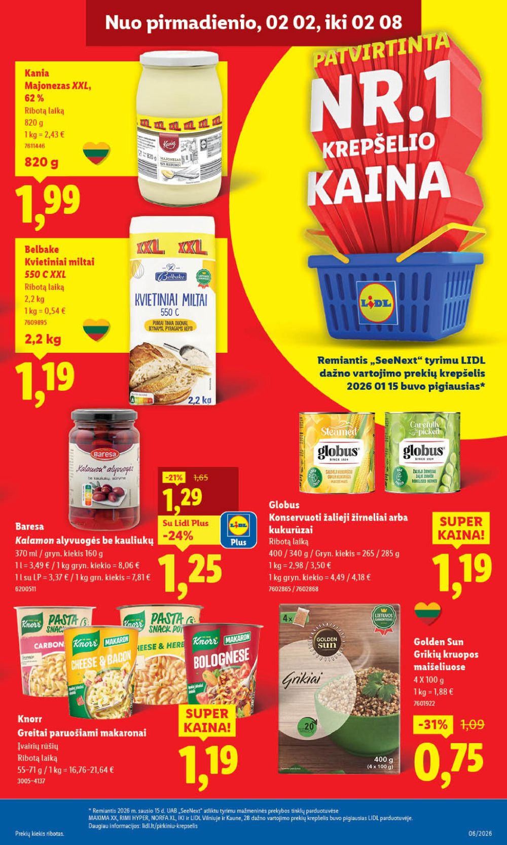 LIDL - Maisto prekių pasiūlymai (2026 02 02 - 2026 02 08) | 15