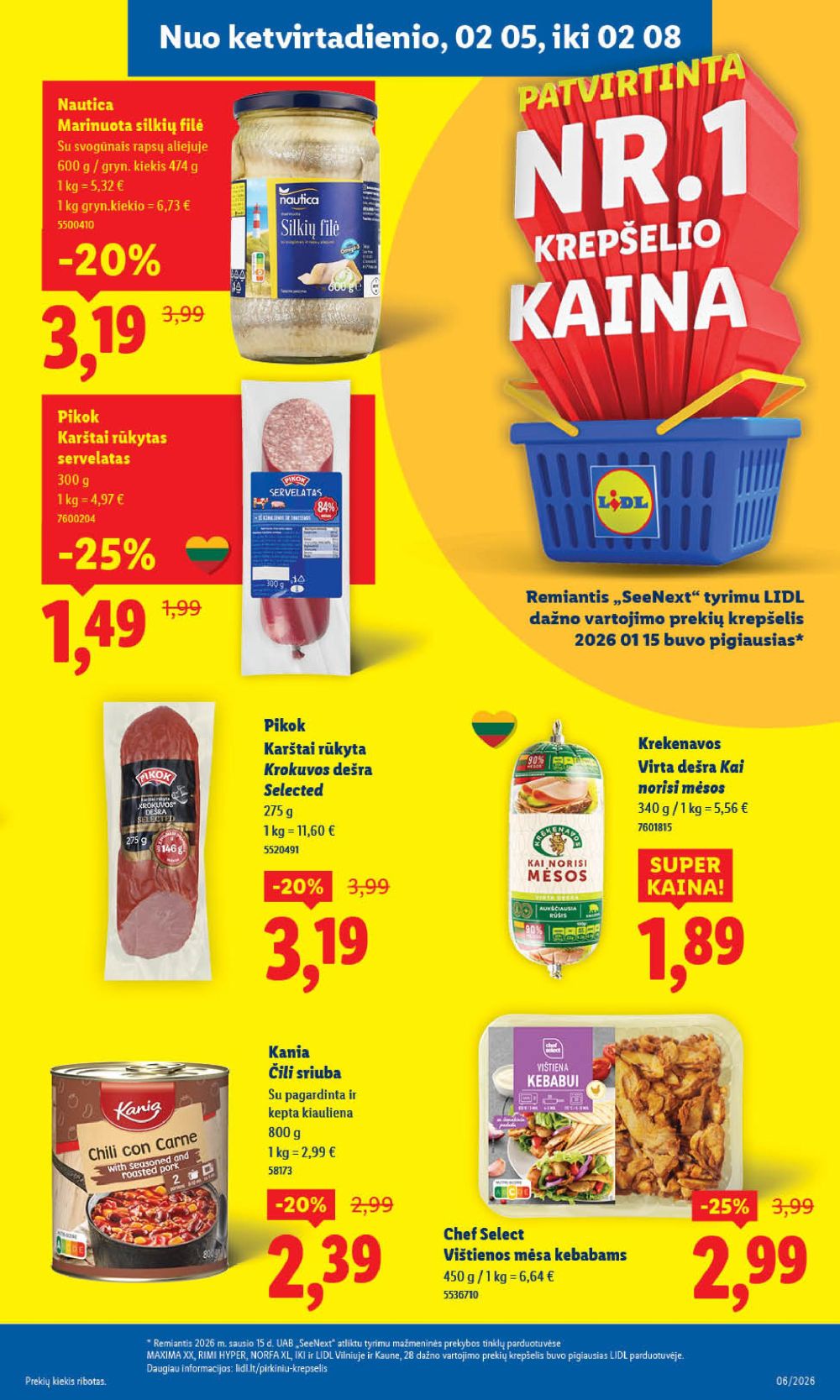 LIDL - Maisto prekių pasiūlymai (2026 02 02 - 2026 02 08) | 31